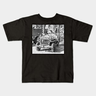 World War 2 military vehicle on display Kids T-Shirt